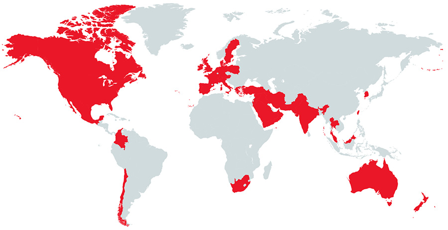 world map